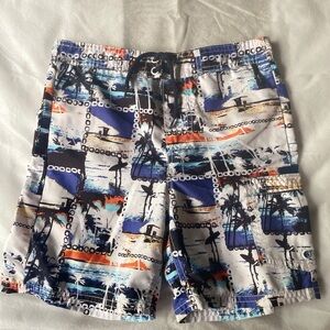 OshKosh B'gosh Blue and Orange Board Shorts Swimwear, size 6